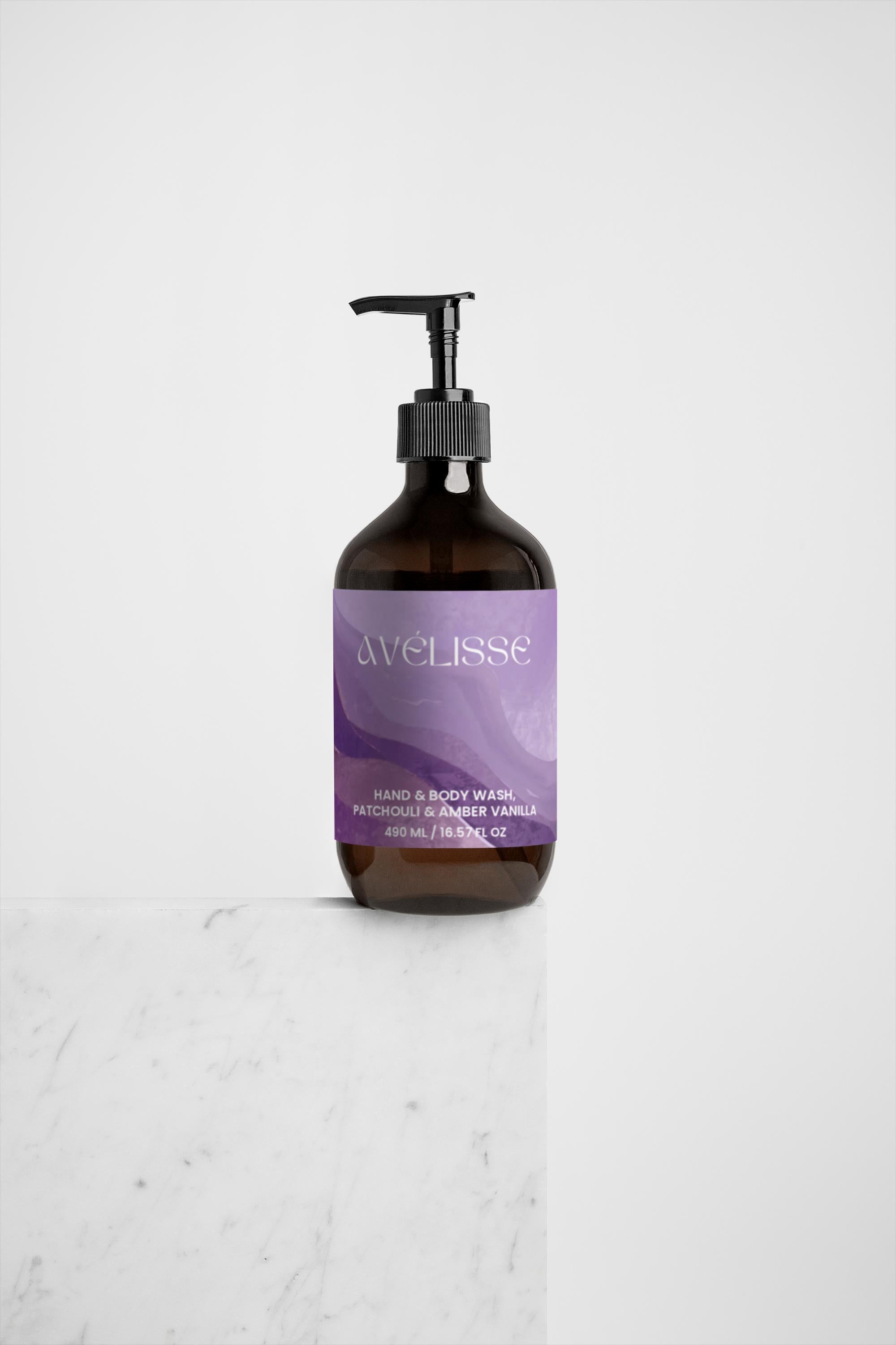 Hand & Body Wash, Patchouli & Amber Vanilla