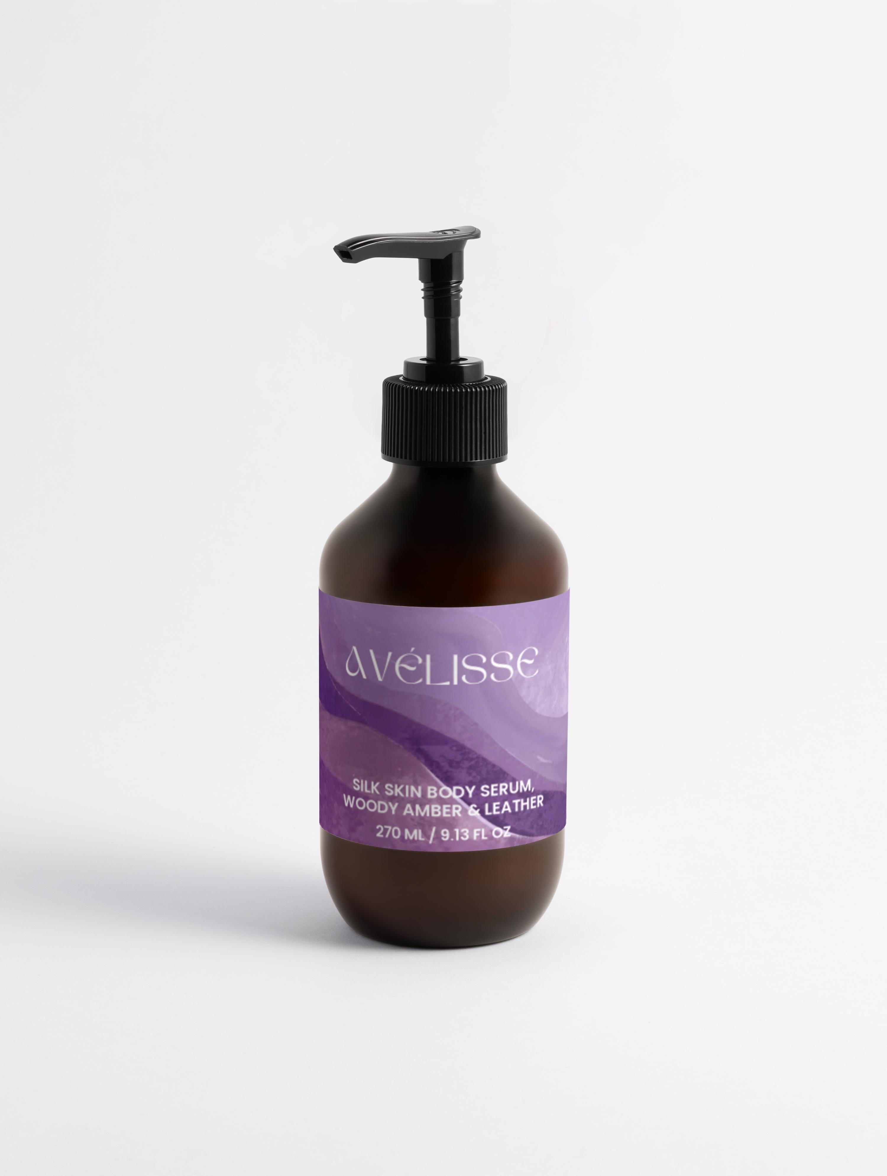 Silk Skin Body Serum, Woody Amber & Leather