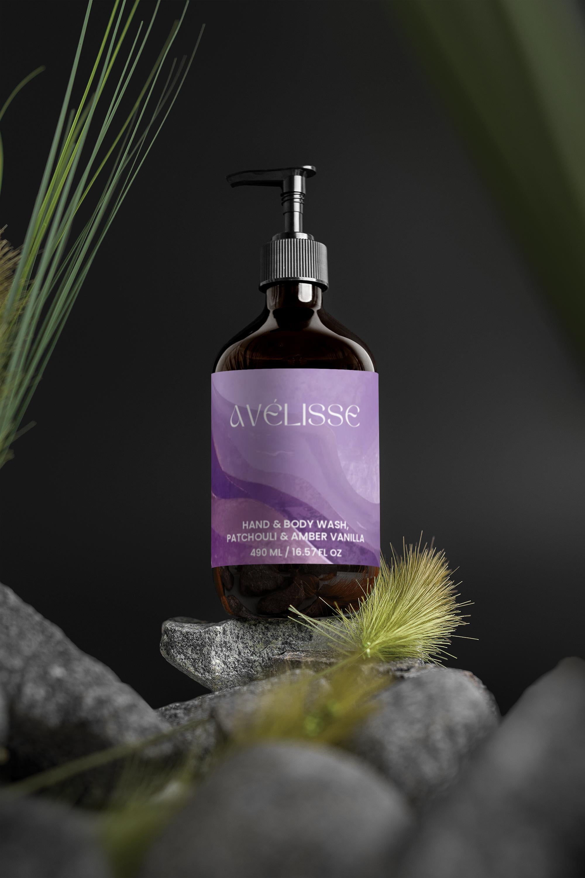 Hand & Body Wash, Patchouli & Amber Vanilla