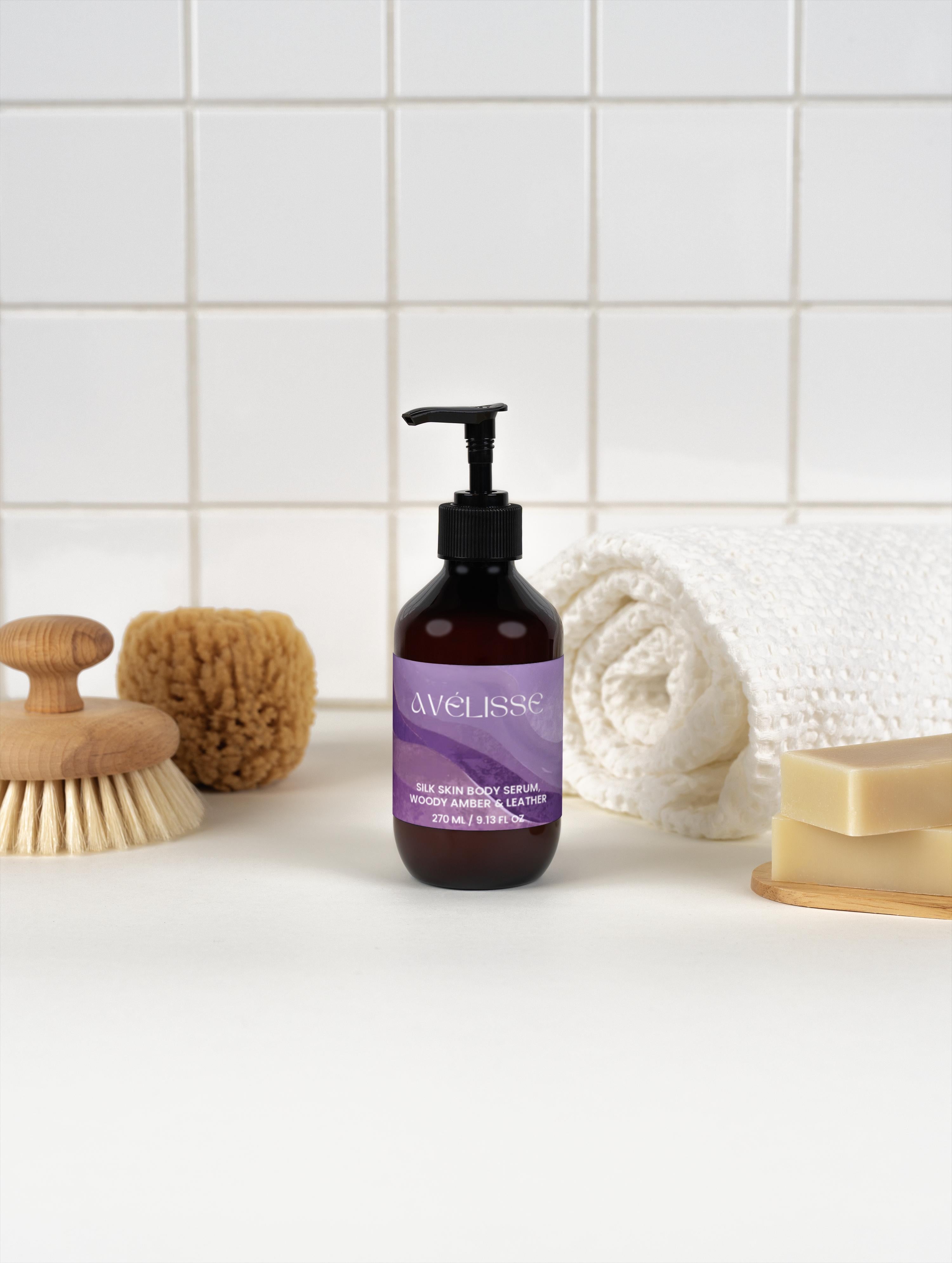 Silk Skin Body Serum, Woody Amber & Leather